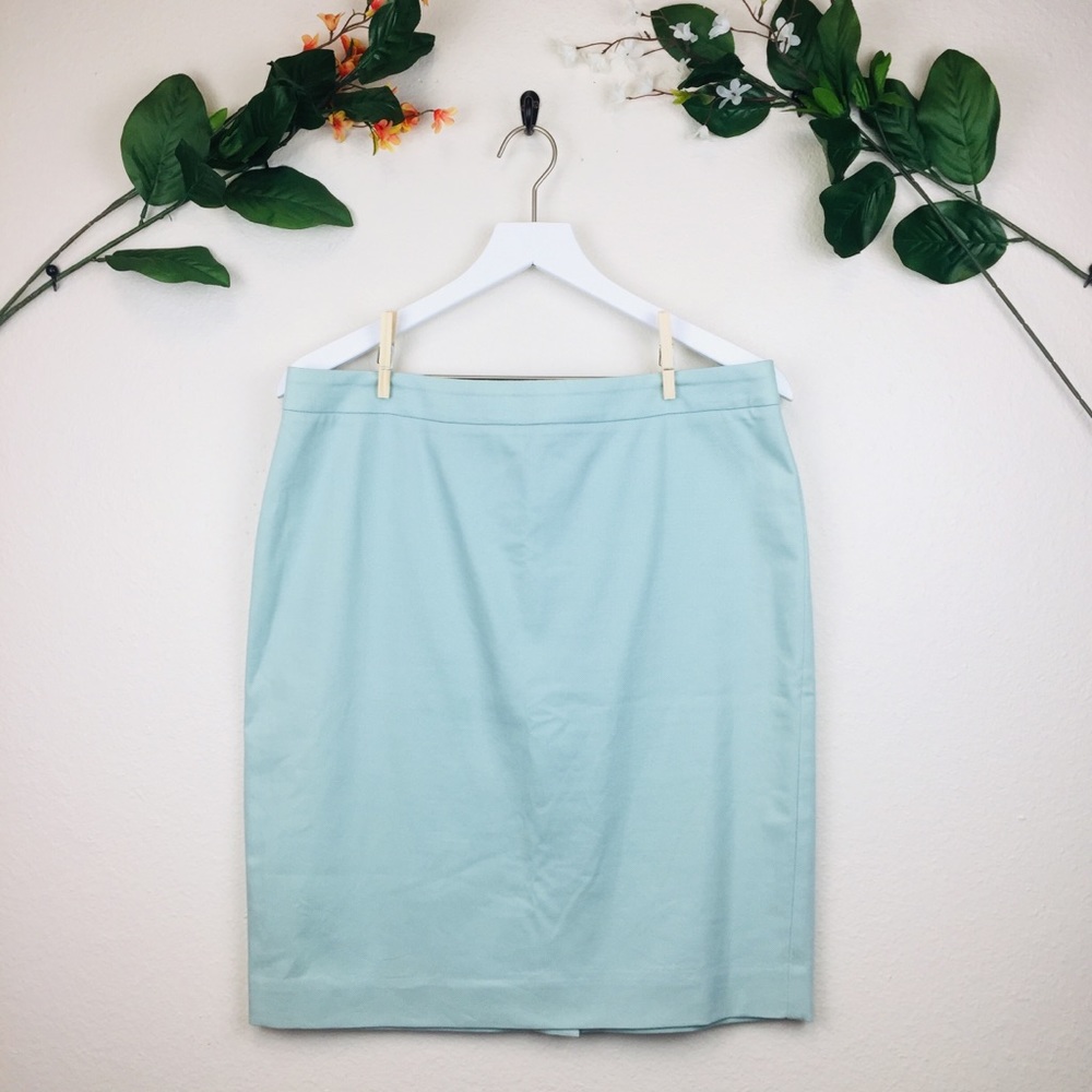 CAbi Pale Blue Pencil Skirt Sz 8